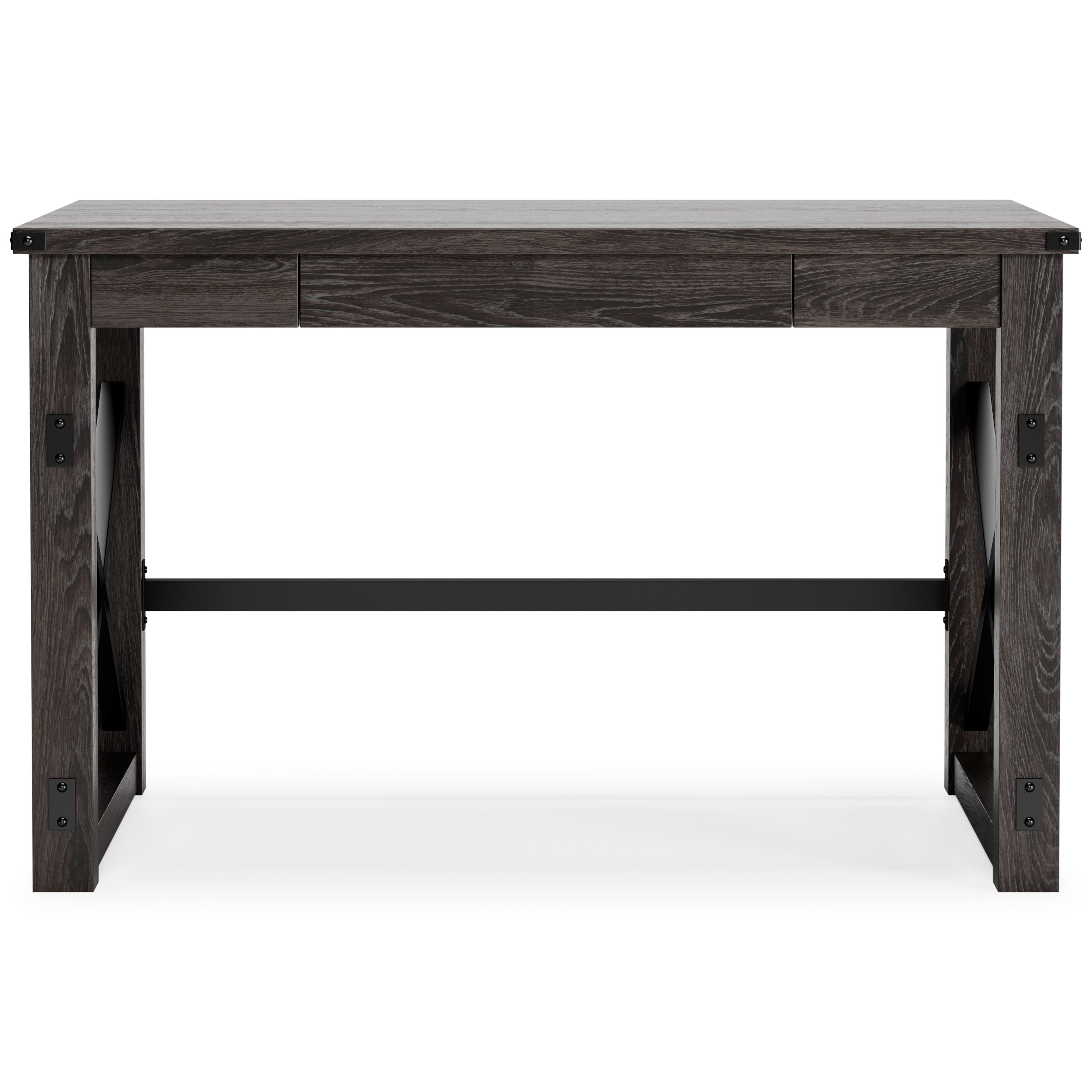 Ashley Furniture Freedan - Grayish Brown - Home Office Desk | Meri Furniture