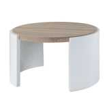 Zoma - Coffee Table - Oak & White High