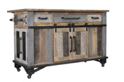 Loft - Kitchen Island - Two Tone Gray / Brown
