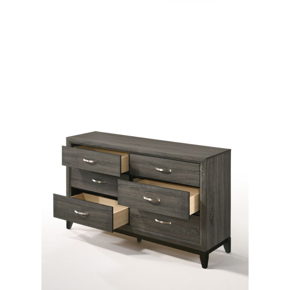 ACME Valdemar - Dresser - Weathered Gray | Meri Furniture