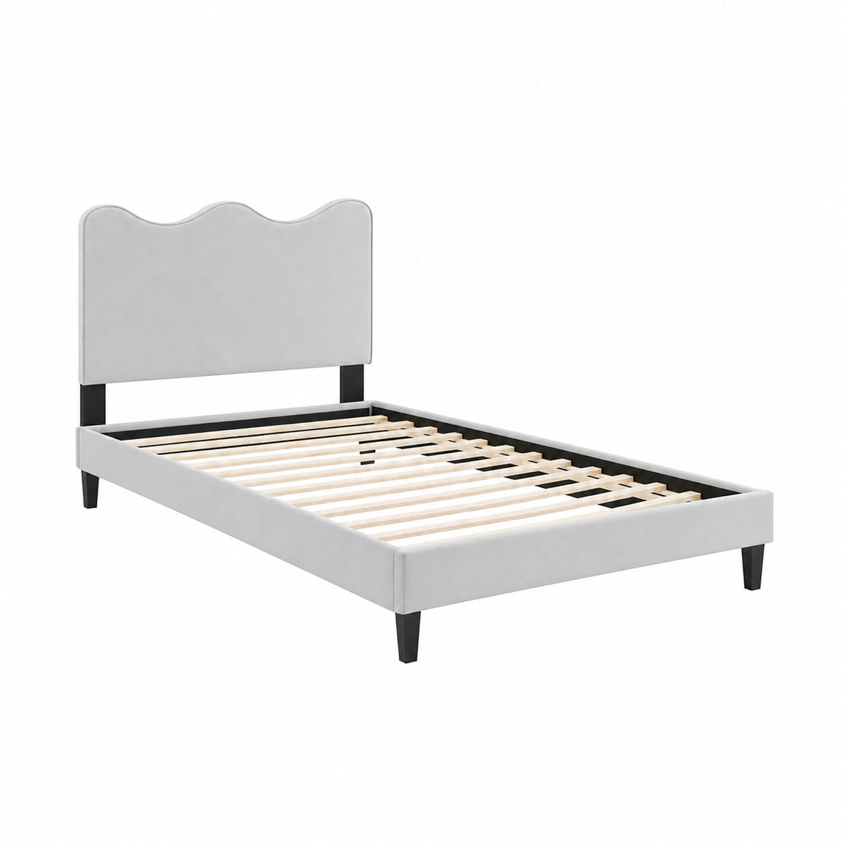 Current Performance Velvet Twin Platform Bed by Modway