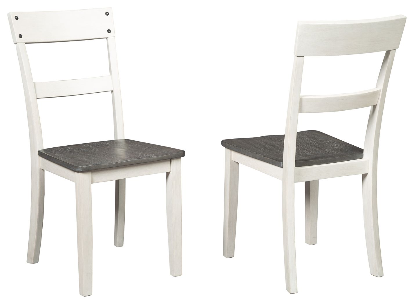 Signature Design by Ashley® Nelling - White / Brown / Beige - Dining Room Side Chair (Set of 2) | Meri Furniture