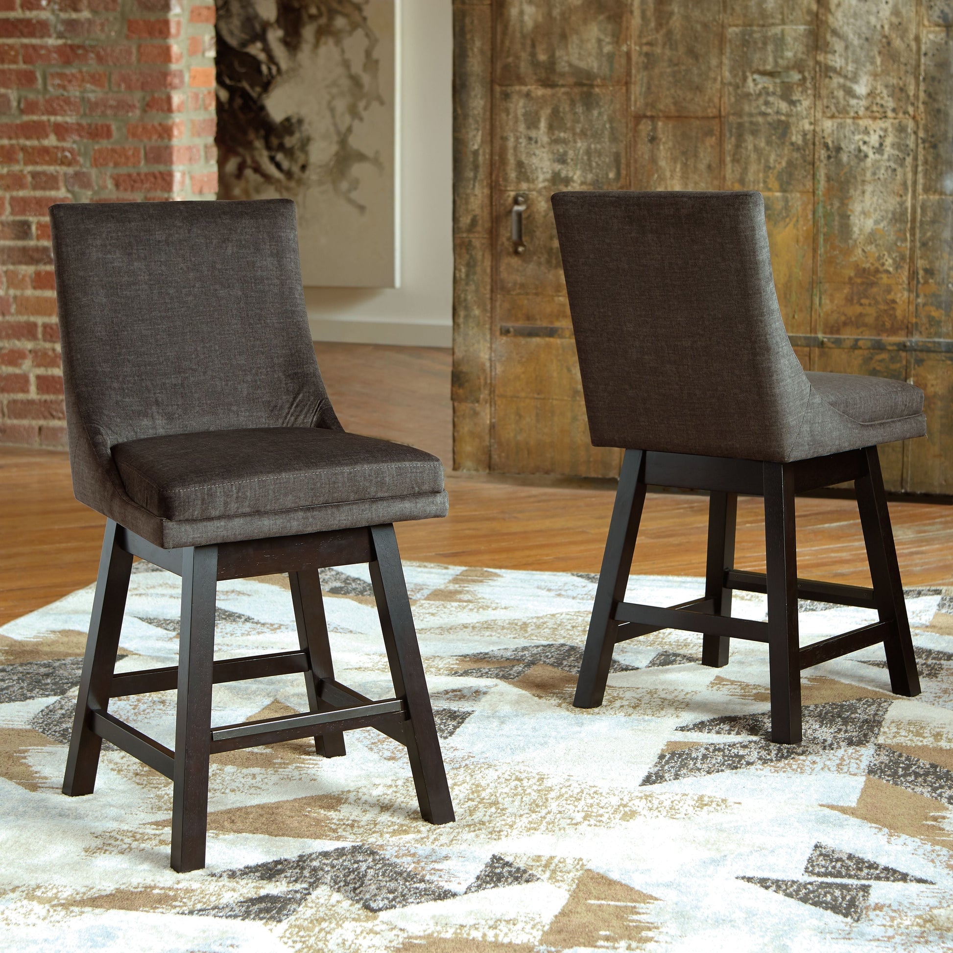 Signature Design by Ashley® Tallenger - Swivel Barstool (Set of 2) | Meri Furniture