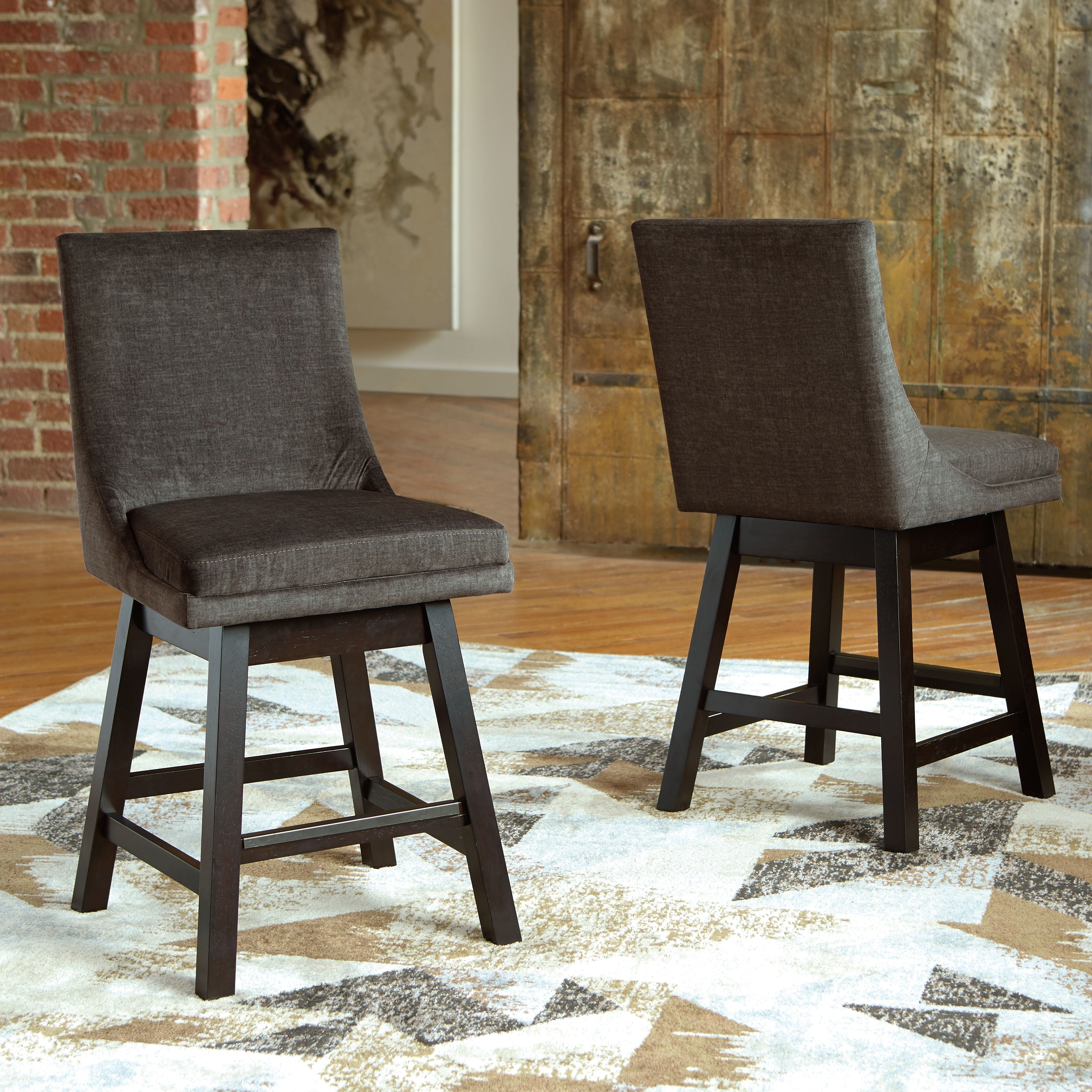Signature Design by Ashley® Tallenger - Swivel Barstool (Set of 2) | Meri Furniture