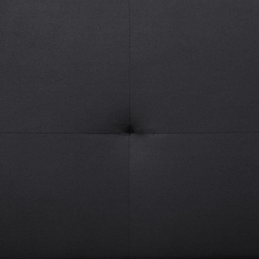 Stanford - Upholstered Tufted Convertible Sofa Bed - Black