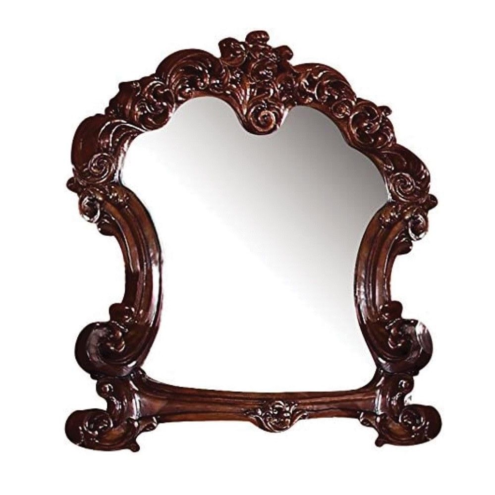 Create an elegant, traditional design in your bedroom with the Vendome mirror.