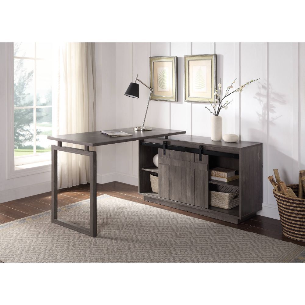 ACME Bellarosa - Desk - Gray Washed - 30" | Meri Furniture