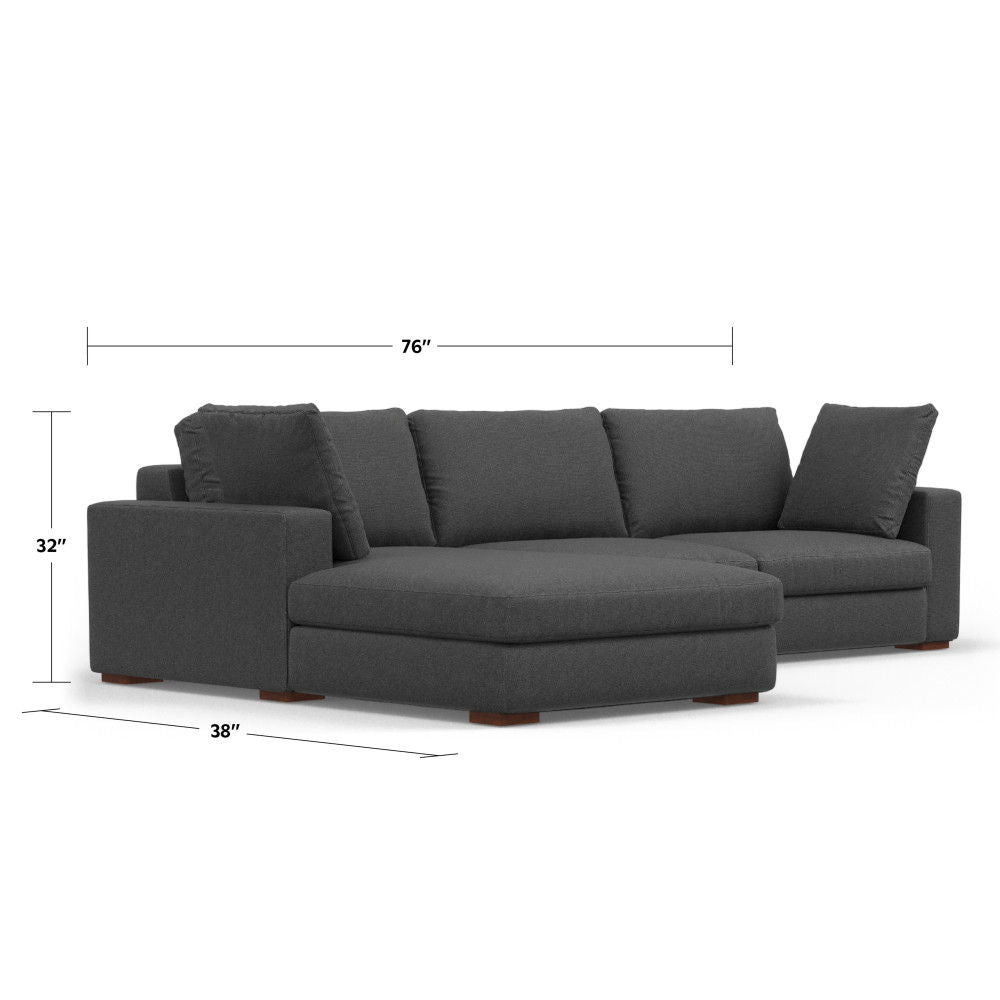 Charlie - Upholstered Deep Seater Sectional Sofa