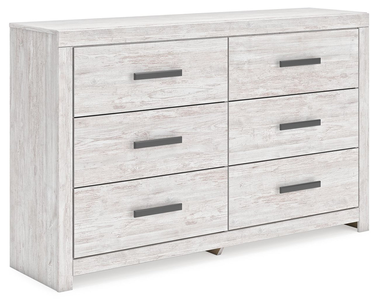 Cayboni - Whitewash - Six Drawer Dresser