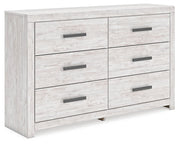 Signature Design by Ashley® Cayboni - Whitewash - Six Drawer Dresser | Meri Furniture