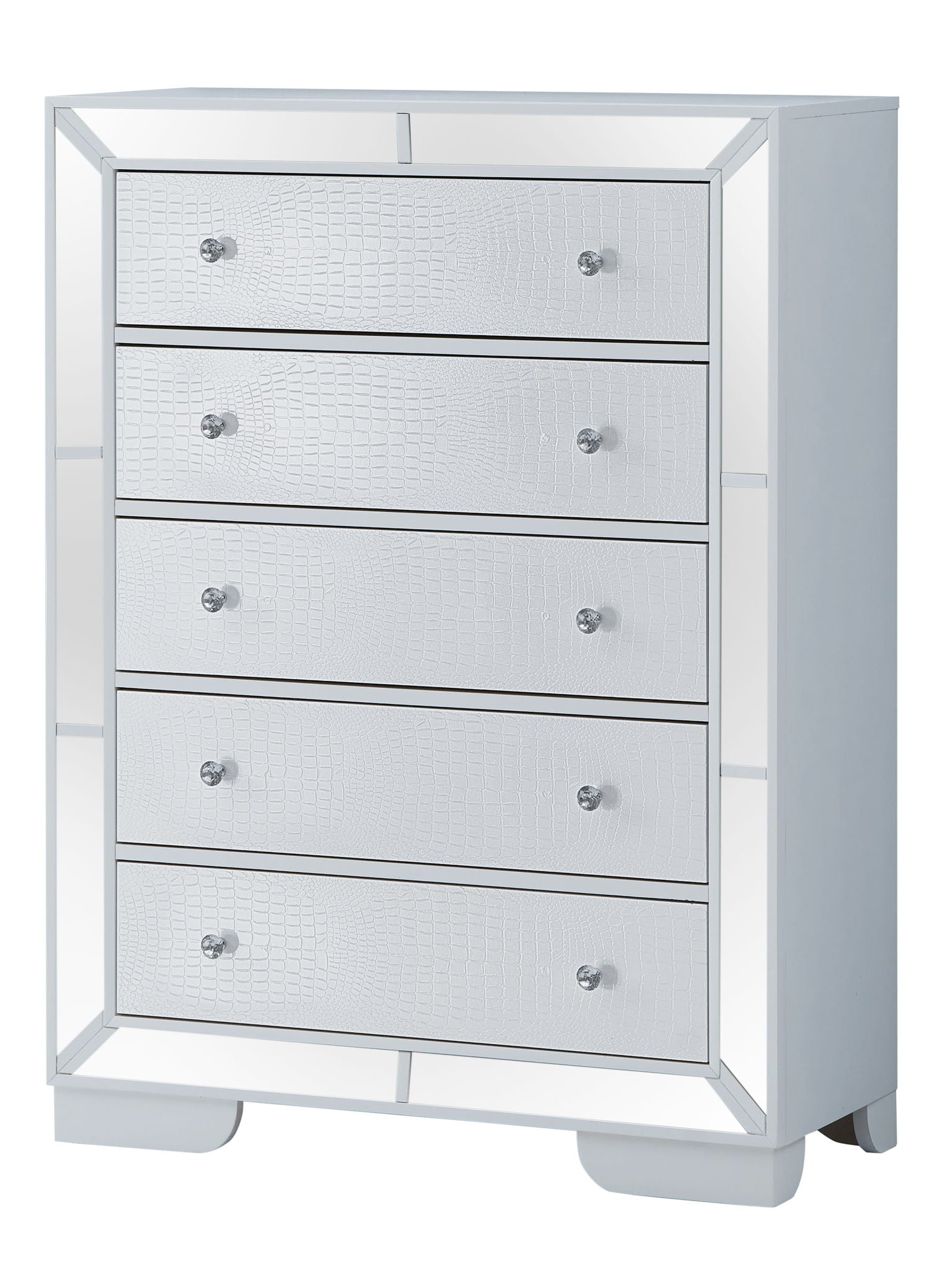 Sleek Contemporary Storage Chest - White
