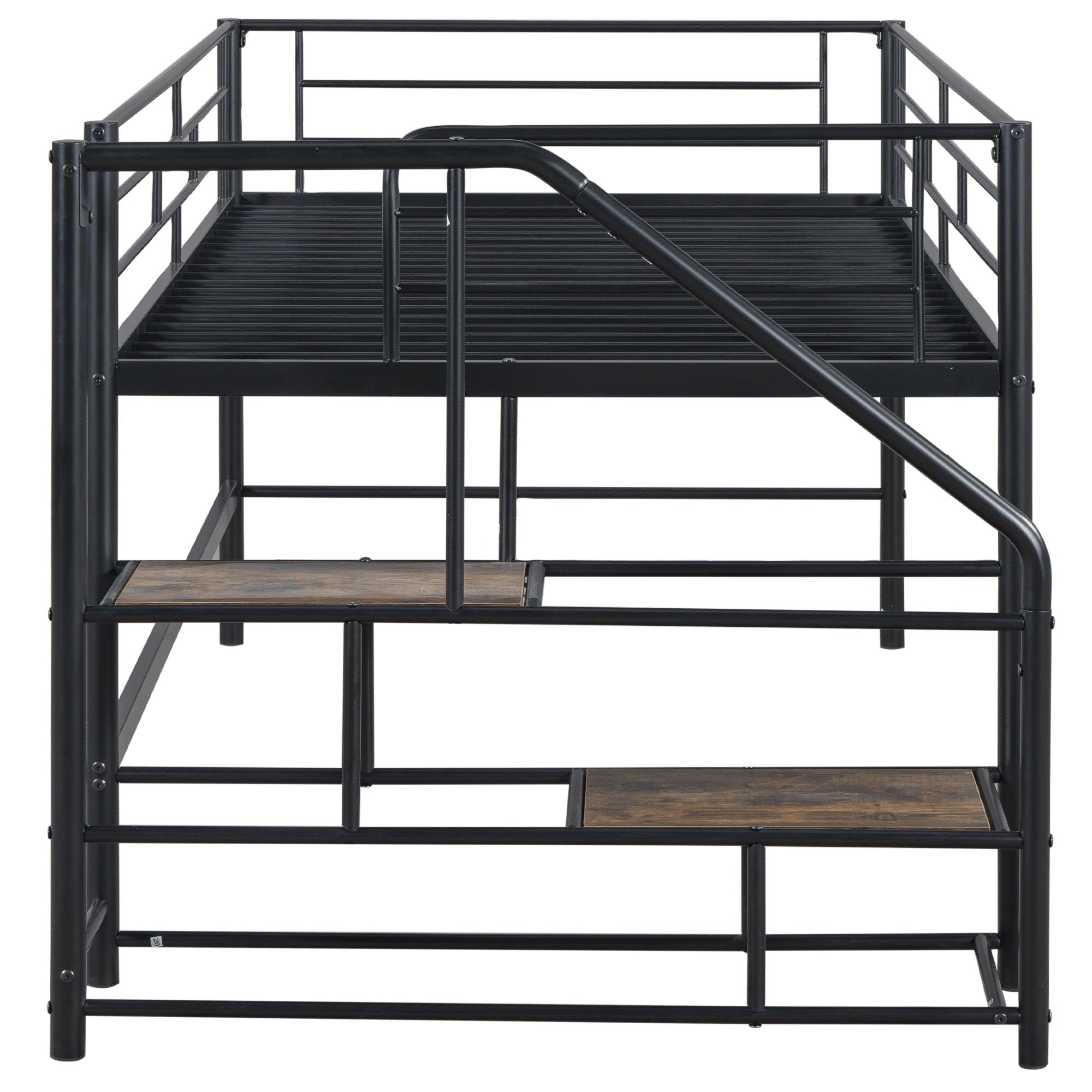Loft Bed With Storage Stairs And Metal Frame