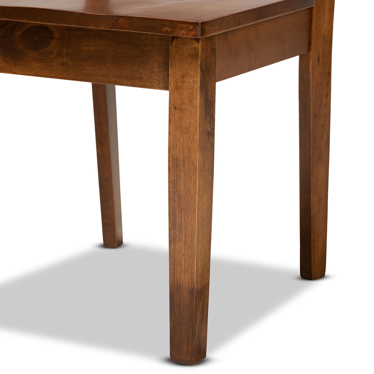 Karla Modern and Contemporary Transitional Walnut Brown Finished Wood 5-Piece Dining Set
