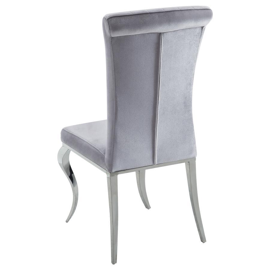 Coaster Fine Furniture Ellie - Mirrored Pedestal Dining Table Set | Meri Furniture