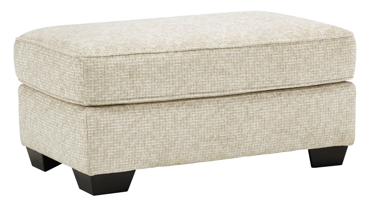 Ashley Furniture Haisley - Ivory - Ottoman | Meri Furniture