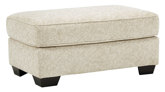 Ashley Furniture Haisley - Ivory - Ottoman | Meri Furniture