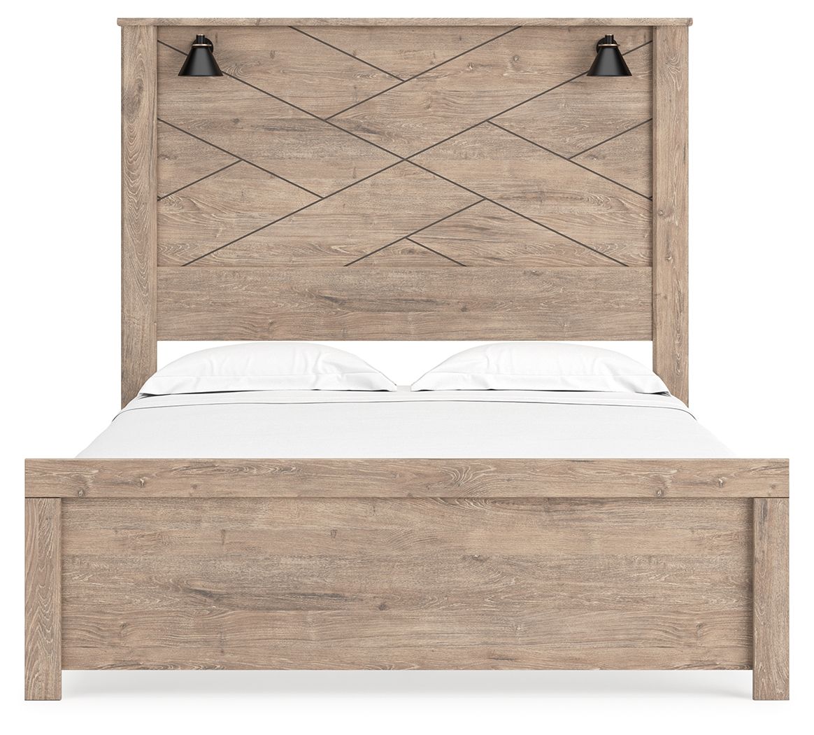 Signature Design by Ashley® Senniberg - Panel Bed With Sconces | Meri Furniture