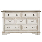 Liberty Furniture Abbey Park - 7 Drawer Dresser - White | Meri Furniture