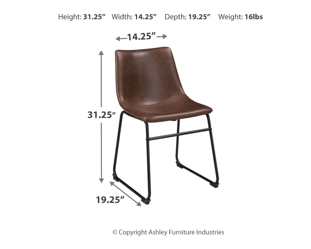 Signature Design by Ashley® Centiar - Upholstered Side Chair | Meri Furniture