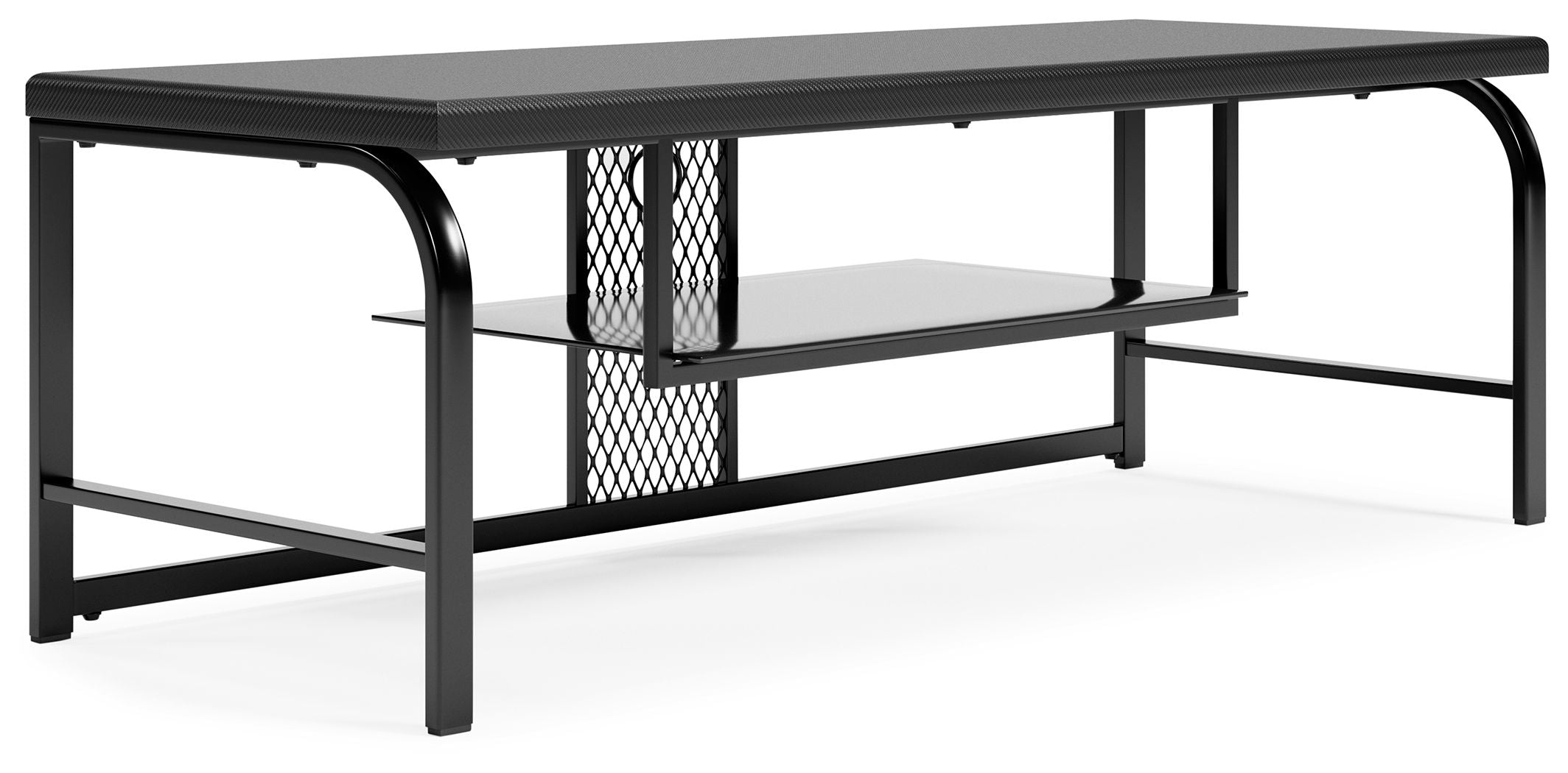 Ashley Furniture Lynxtyn - Black - TV Stand | Meri Furniture