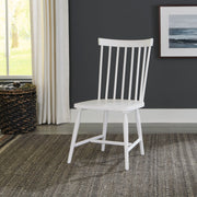 Liberty Furniture Palmetto Heights - Spindle Back Side Chair (RTA) - White | Meri Furniture