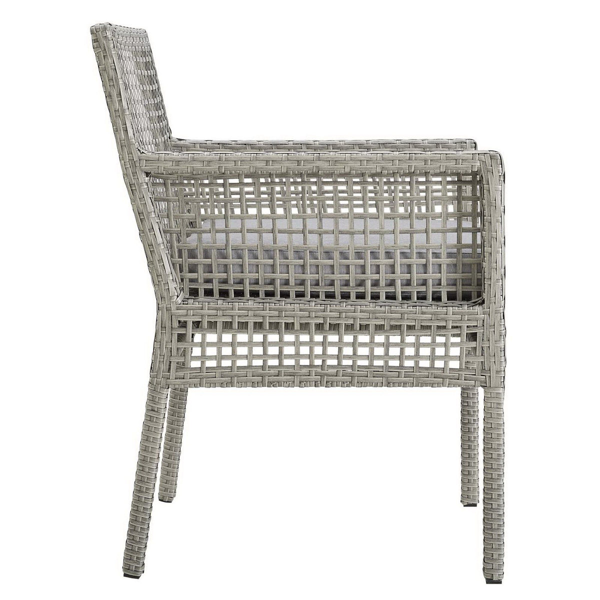 Aura Outdoor Patio Wicker Rattan Dining Armchair by Modway