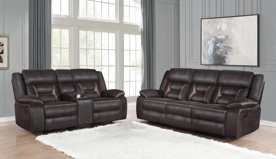 Coaster Fine Furniture Greer - Upholstered Reclining Sofa Set | Meri Furniture