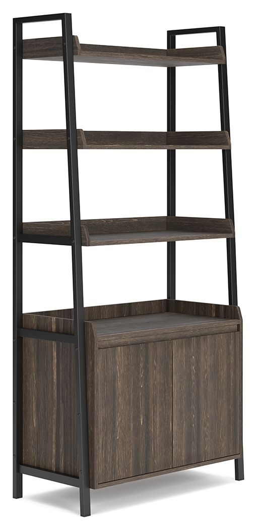 Signature Design by Ashley® Zendex - Dark Brown - Bookcase | Meri Furniture