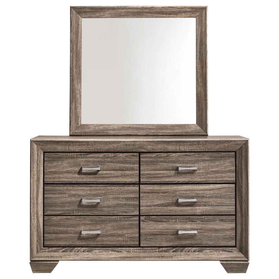 Coaster Fine Furniture Kauffman - 6-Drawer Dresser with Mirror | Meri Furniture