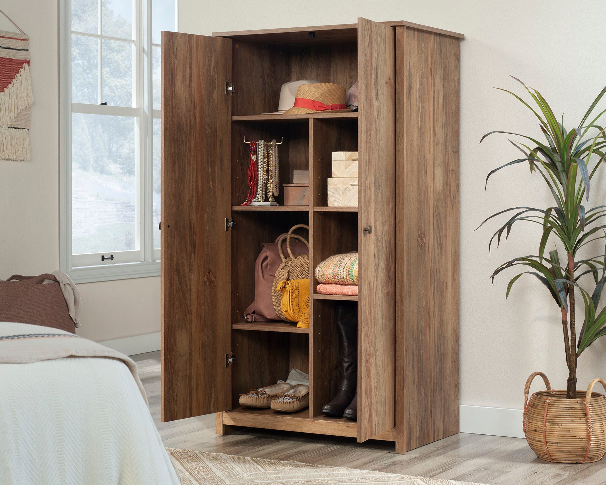 2-Door Storage Cabinet in Sindoori Mango
