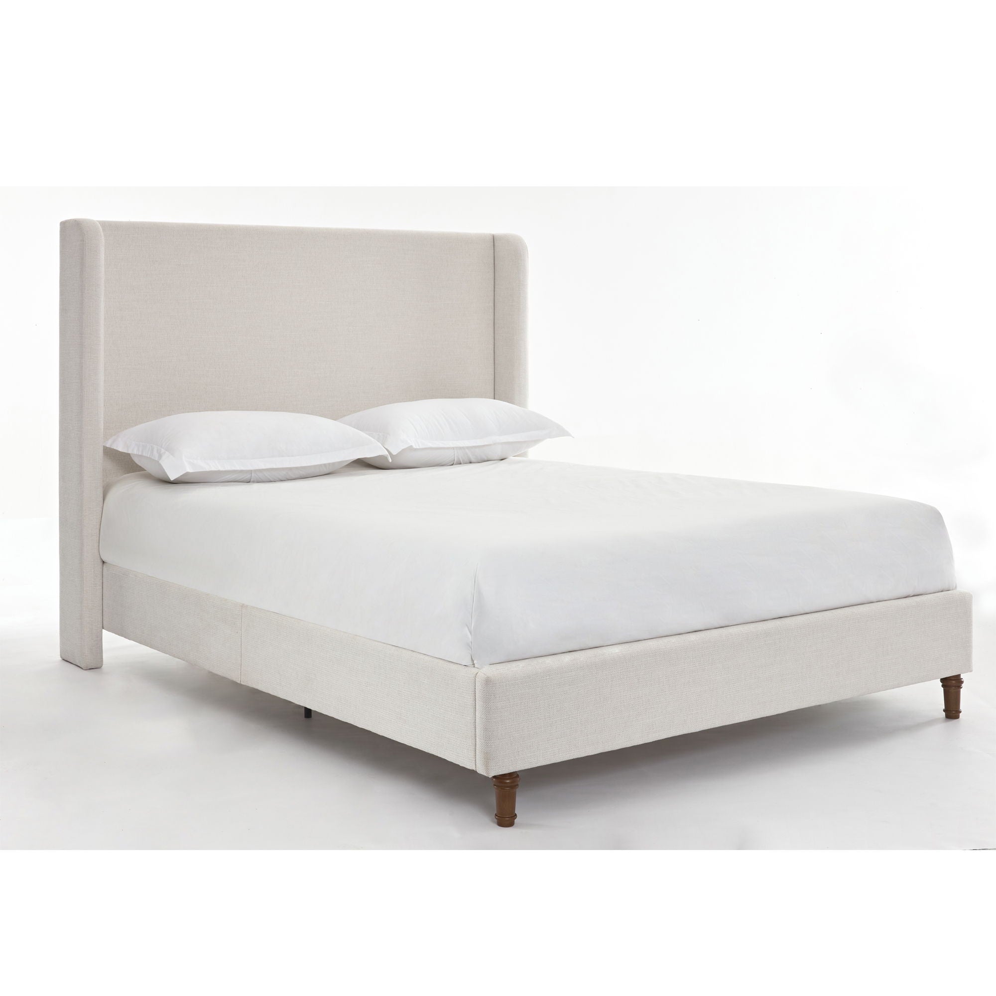 Hayden - Upholstered Wingback Bed With Tall Headboard