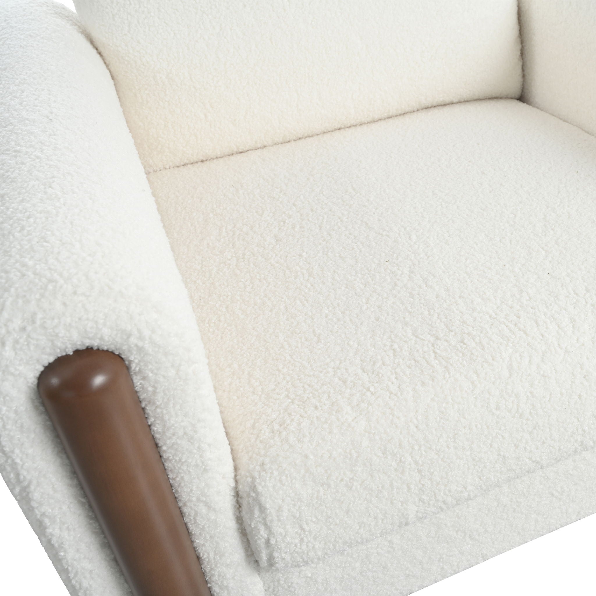 Oversized Accent Chair With Curved Armrests