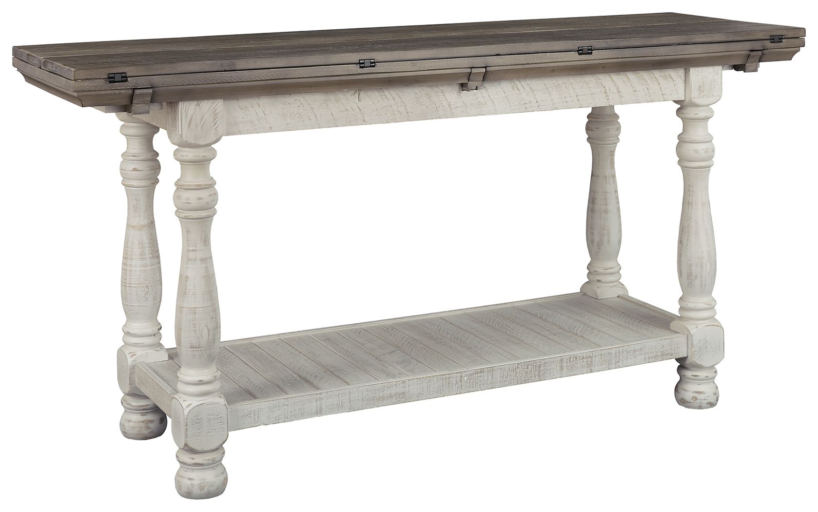Ashley Furniture Havalance - Gray / White - Flip Top Sofa Table | Meri Furniture