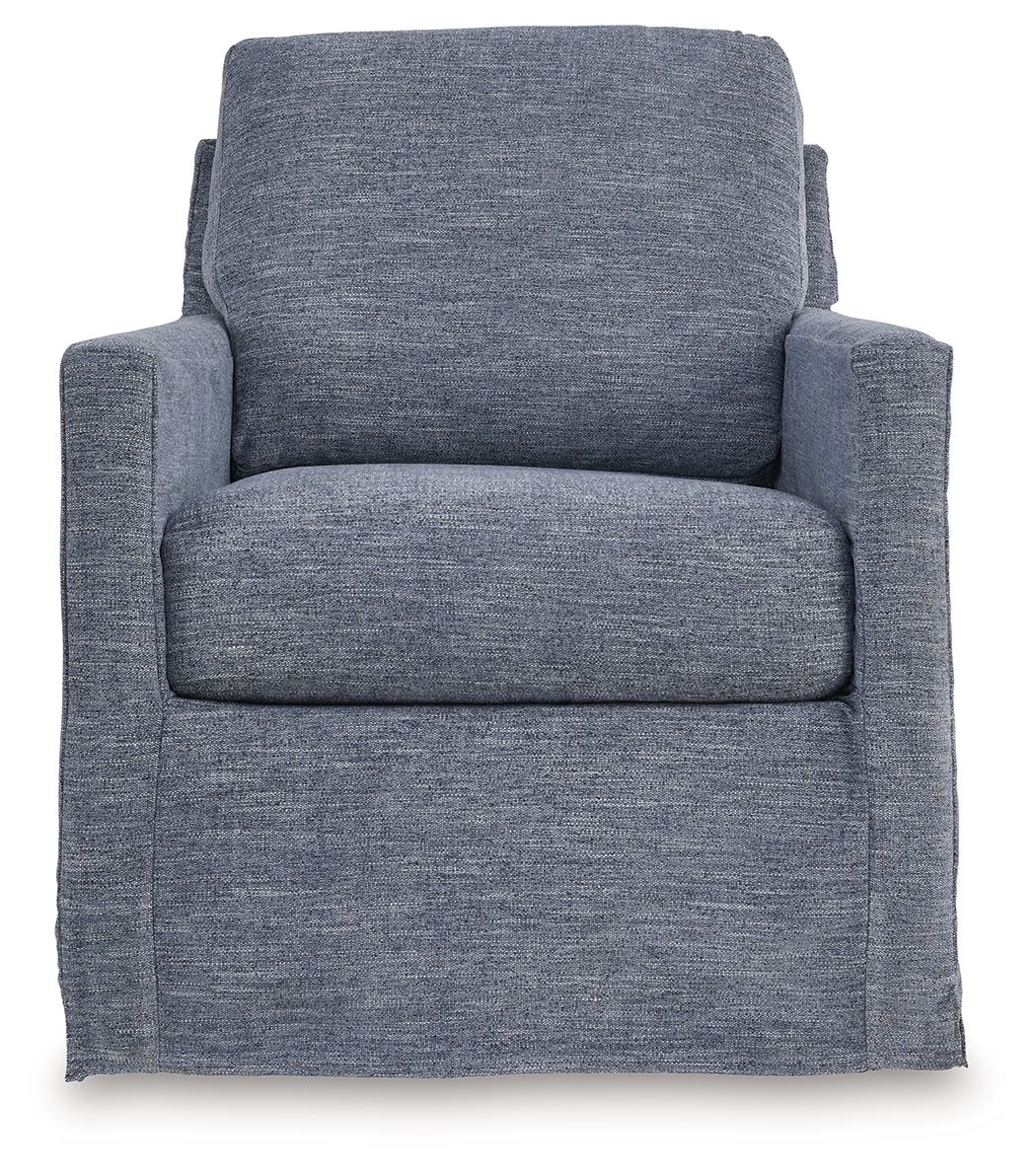 Signature Design by Ashley® Nenana Next-gen Nuvella - Swivel Glider Accent Chair | Meri Furniture
