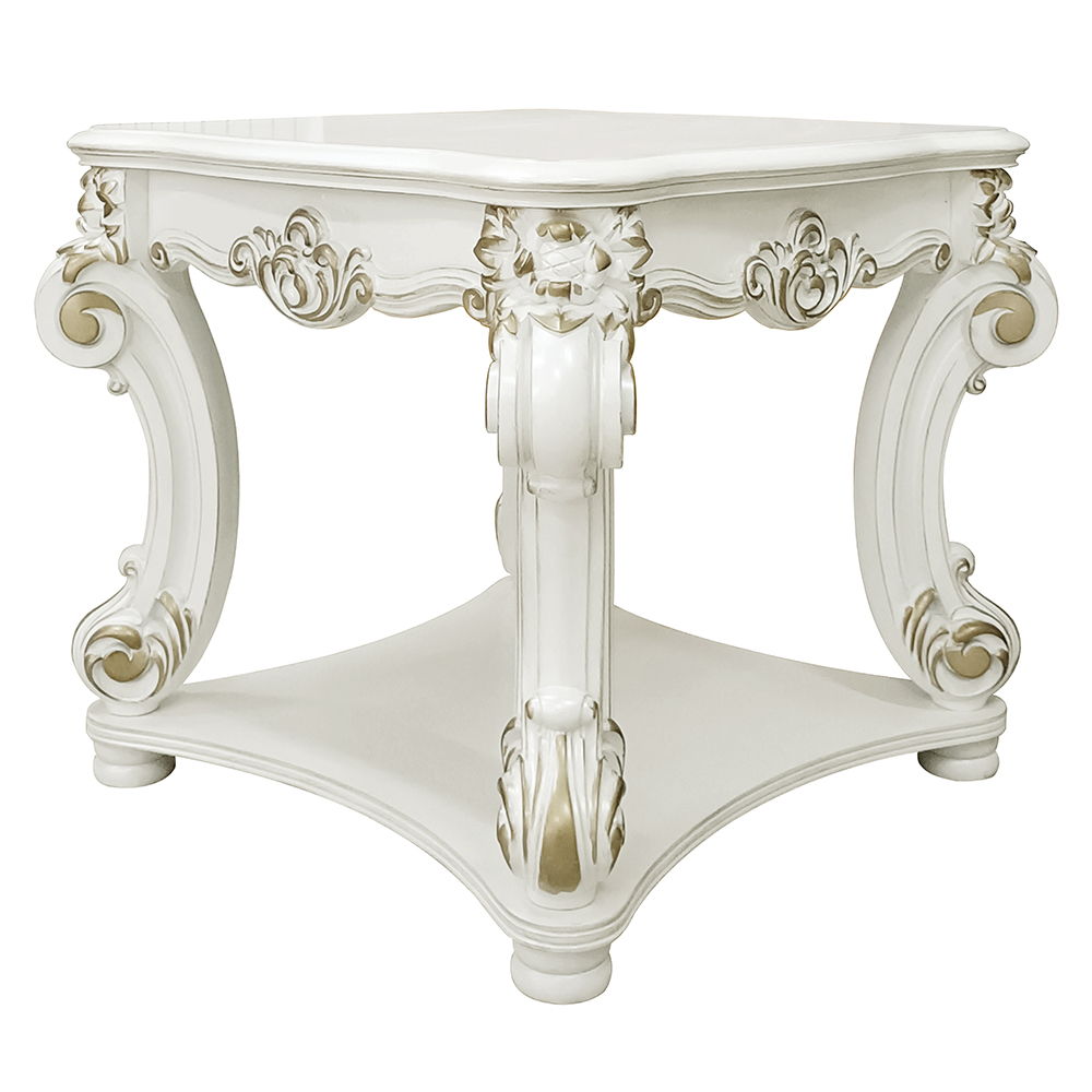 Vendome - 31" End Table - Antique Pearl