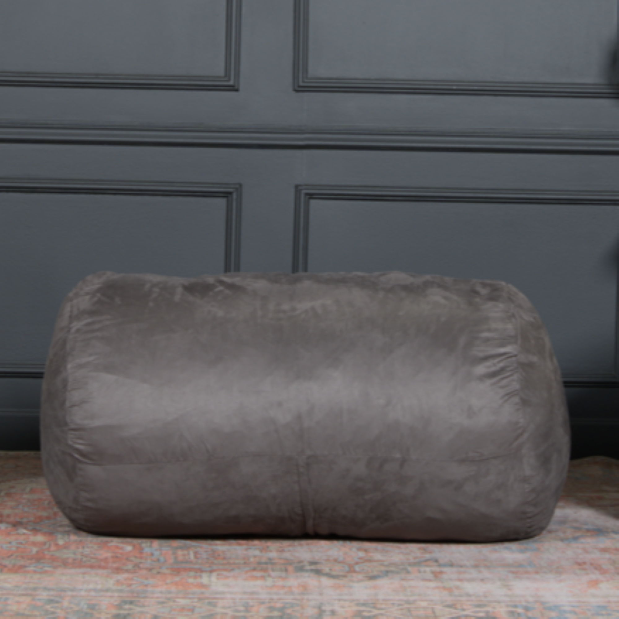 Michael - Modern Cylindrical Suede Bean Bag Chair