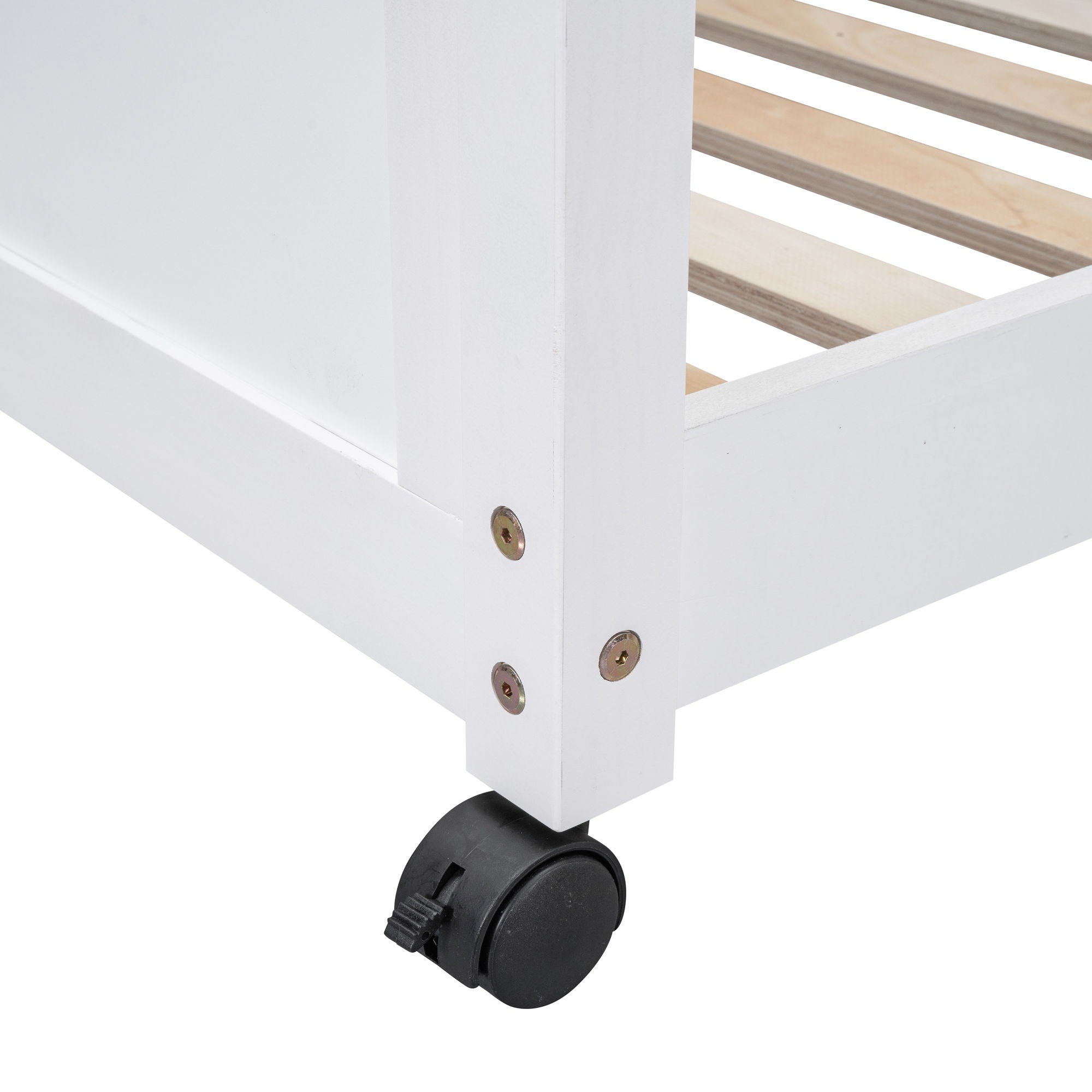 Full Over Full Bunk Bed With Desk