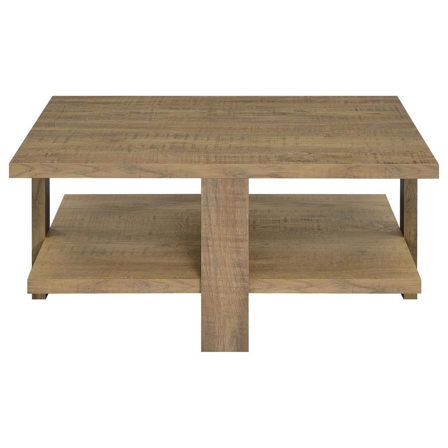 Coaster Fine Furniture Dawn - Square Engineered Wood Coffee Table - Mango Brown | Meri Furniture