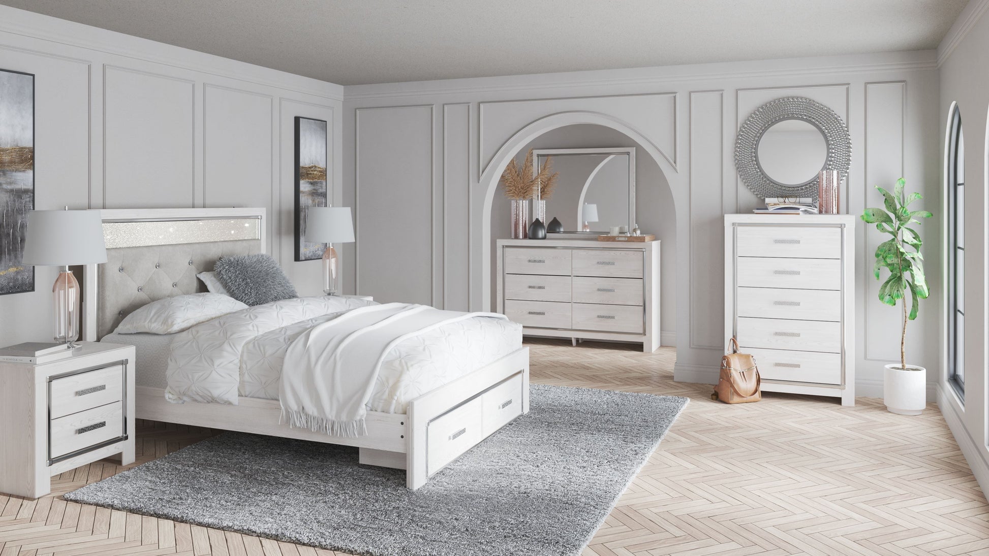 Signature Design by Ashley® Altyra - Panel Bed | Meri Furniture