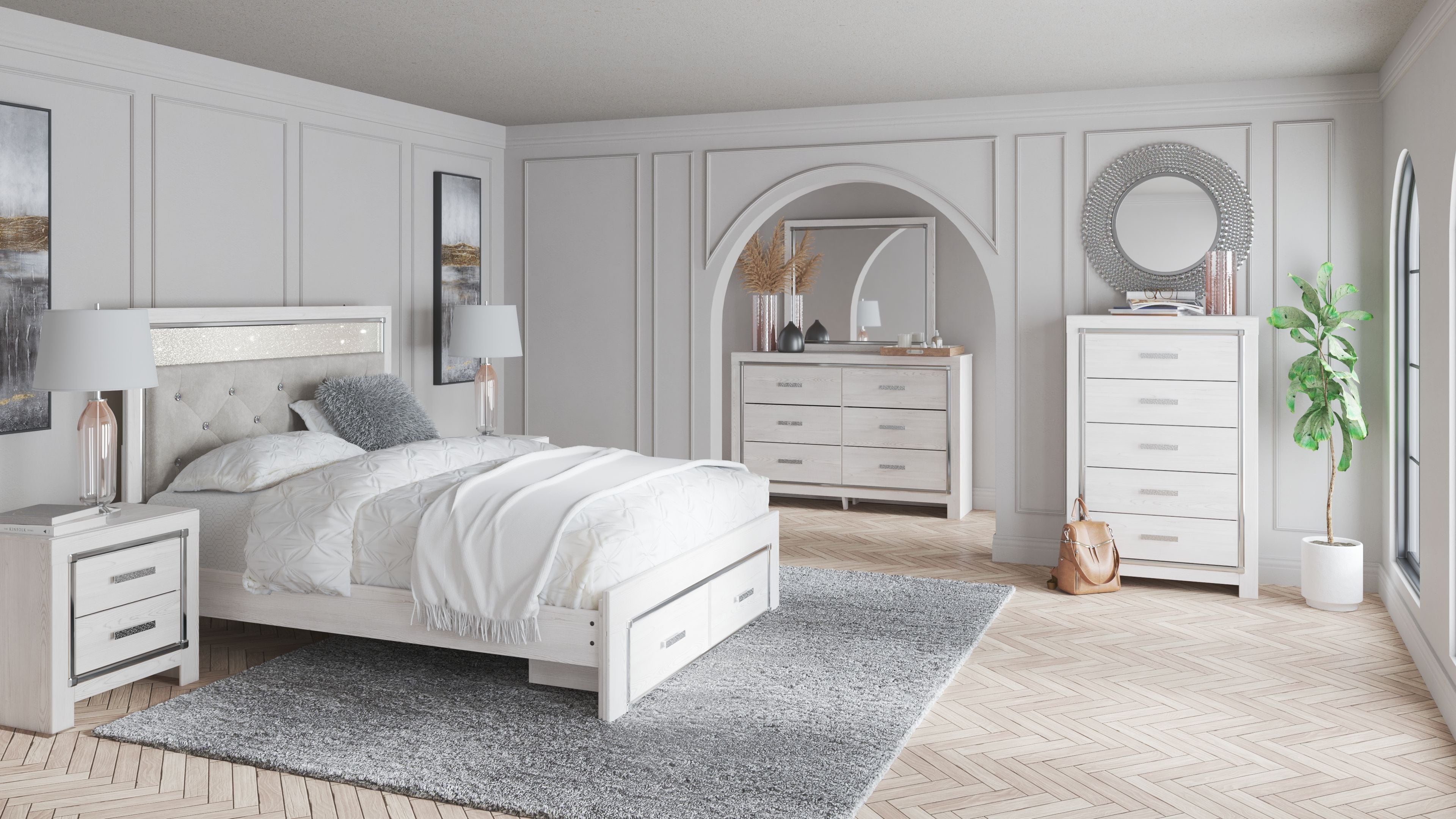 Signature Design by Ashley® Altyra - Panel Bed | Meri Furniture