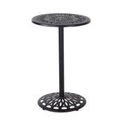 Phoebe - Outdoor Cast Bar Table - Black