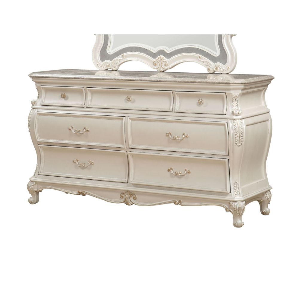 ACME Chantelle - Dresser w/Granite Top | Meri Furniture