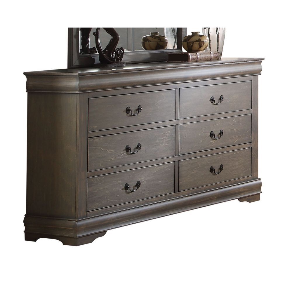ACME Bring casual elegance into your home with the Louis Phillipe dresser. This dresser is a piece that offers any bedroom a sophisticated look. | Meri Furniture