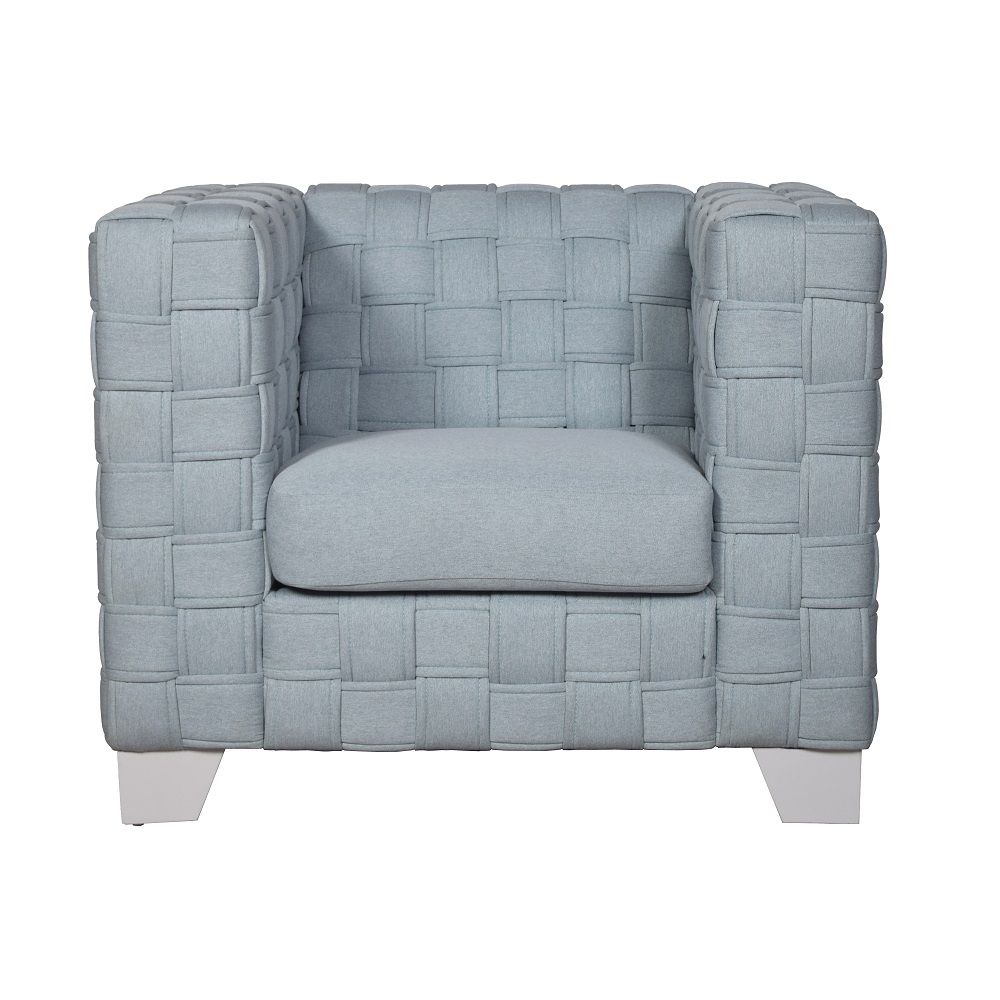 ACME Saree - Chair - Light Teal & White | Meri Furniture
