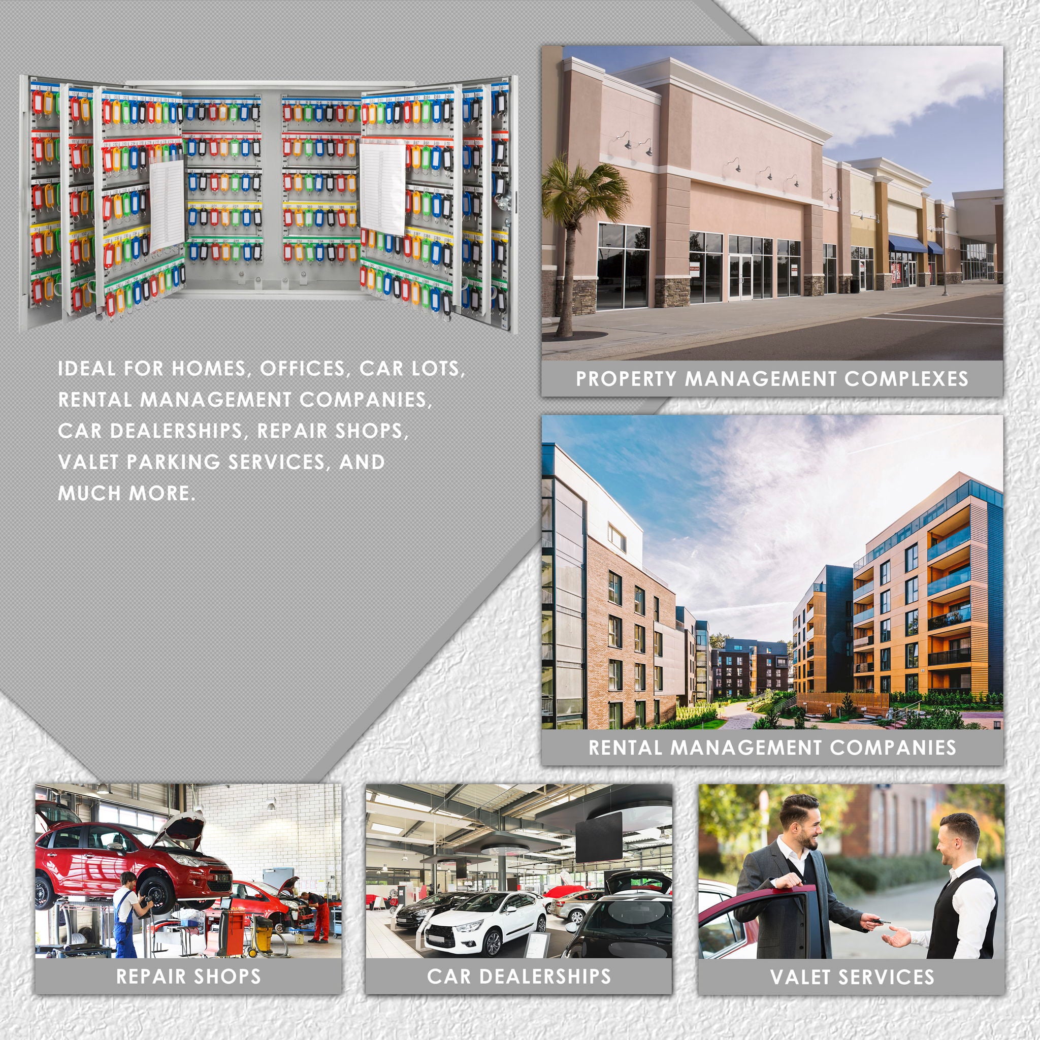 Adjustable Key Cabinet With Lock