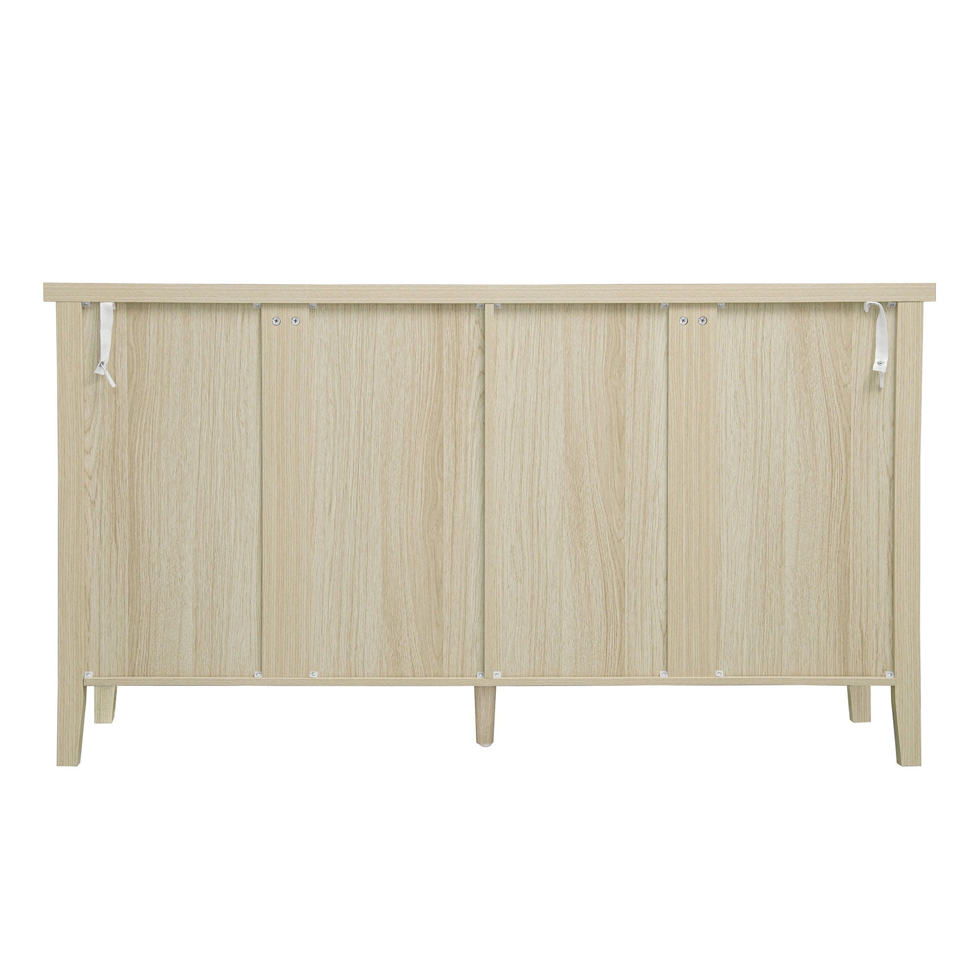 Rattan 4 Door Cabinet, Suitable For Bedroom - Natural