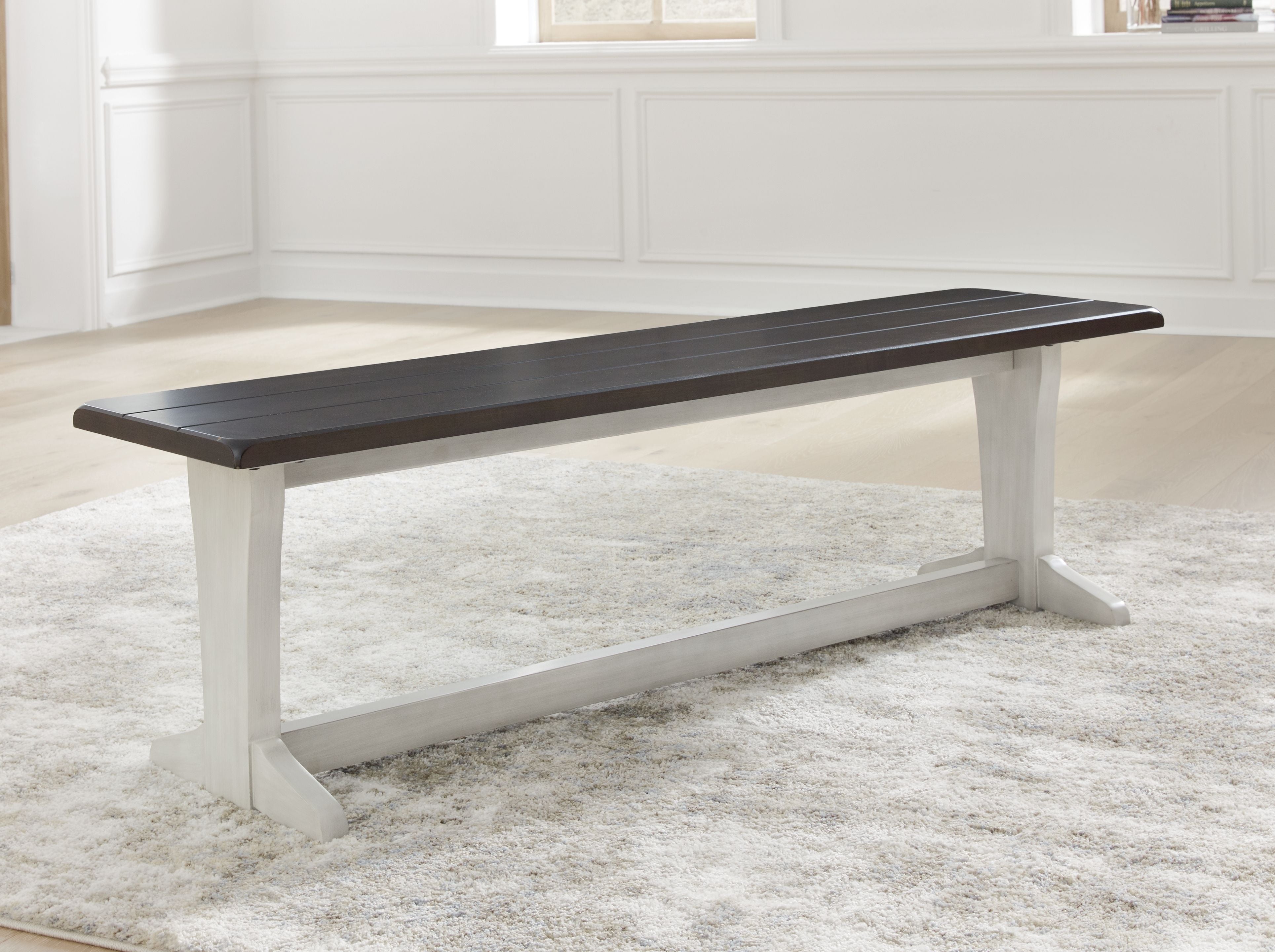 Signature Design by Ashley® Darborn - Gray / Brown - Large Dining Room Bench | Meri Furniture