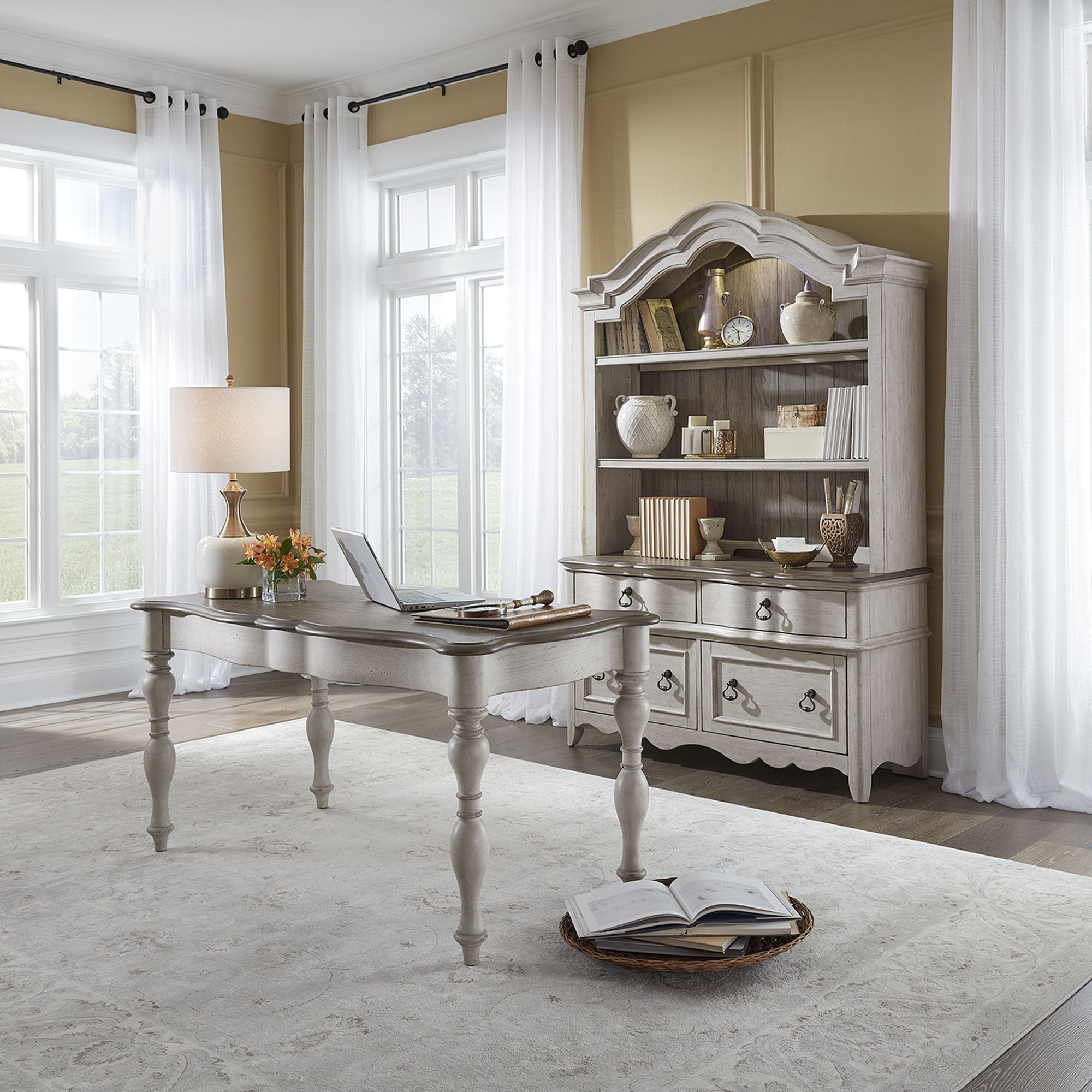 Liberty Furniture Chesapeake - Desk & Hutch Set | Meri Furniture