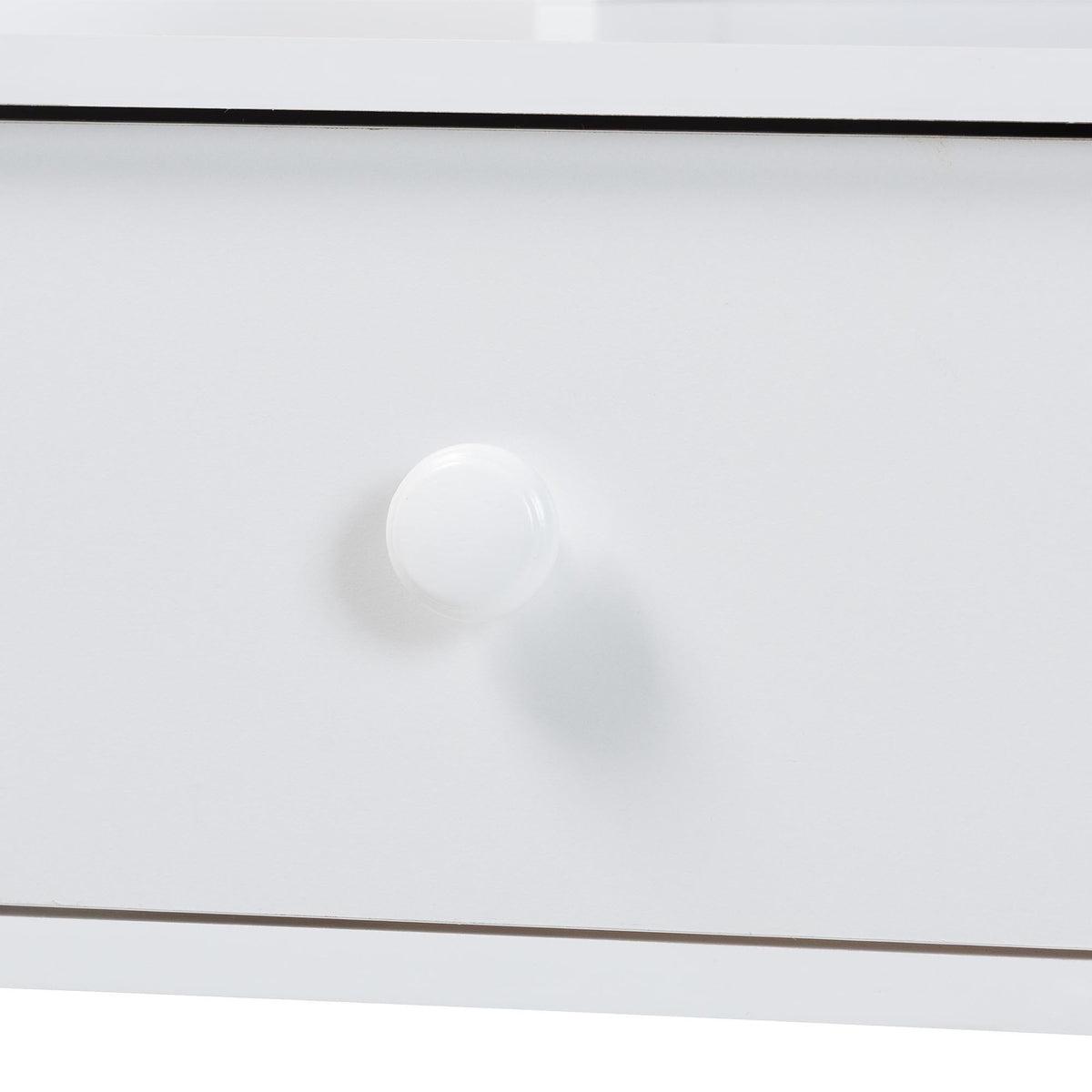 Archwood Writing Desk with Hutch - 3-Drawer Wood Desk with Bobbin Design for Home Office or Bedroom Workspace, White