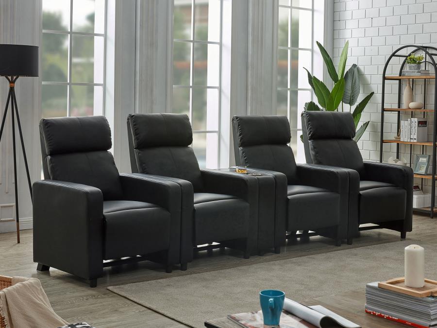 Coaster Fine Furniture Toohey - Upholstered Tufted Recliner Living Room Set | Meri Furniture
